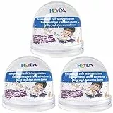 Heyda 204888400 Schneekugel zum Selbstgestalten aus Acryl (3 Schneekugeln)