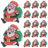 25Pcs LED Brosche Weihnachten Brosche Pin Anstecknadel Weihnachtsmann Abzeichen Brosche für Kind Geschenk Partei Bevorzugungen
