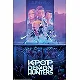 Pyramid International K-POP Maxi-Poster, Motiv: Dämonenjäger (Schlüsselkunst), 91,5 x 61 cm, ungerahmt, K-Pop-Wandkunst-Poster für Zuhause, Schlafzimmer oder Studio, lebendige Farben