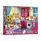 Trefl - EasyPiece Puzzle: Morgen in der Küche - 300 Teile - Große Teile, Leicht zu Puzzeln, für Erwachsene und Kinder ab 10 Jahren