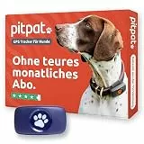 PitPat GPS Tracker für Hunde ohne Abo Gebühren Satellitenortung mit unbegrenzter Reichweite – Haustier Live Aktivitätstracking – Wasserdicht – für alle Hunde geeignet – Passt an jedes Hundehalsband