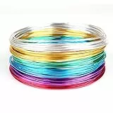 Creacraft Basteldraht Schmuckdraht Set 30m 'Basic' | 6 Farben, 30m (5m je Farbe) | Aluminium-Draht für Kunsthandwerk und Basteln | Ø 1mm