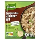 Knorr Fix Würzmischung Geschnetzeltes Züricher Art für ein leckeres Geschnetzeltes Rezept ohne geschmacksverstärkende Zusatzstoffe 54 g 1 Stück