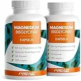 Magnesium Bisglycinat Kapseln 480x - optimal hochdosiert & bioverfügbar - 360 mg Magnesium pro Tag - laborgeprüft mit Zertifikat - 100% vegan - Vorrat für 160 Tage