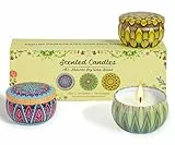 YMing 3 Stück Duftkerzen Geschenkset für Frauen, Geschenke für Frauen, Sojawachs Aromatherapie Kerzen für Muttertag, Weihnachten,Geburtstag, Valentinstag, Bad, Yoga