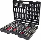 KS Tools 918.0795 1/4 Zoll + 3/8 Zoll + 1/2 Zoll CHROMEplus Steckschlüssel-Satz | mit 3 Umschaltknarren, 72-Zahn | hochglanz verchromt | 195-tlg.