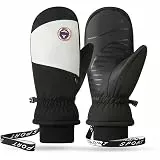 ANJMEICH Warme verdickte Handschuhe zum Reiten, Laufen, Sport, Skifahren (schwarz)