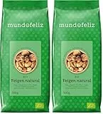 Mundo Feliz Trockenfeigen aus Bio-Anbau, 2 x 500 g (Packung mit 2)
