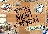 KOSMOS 682576 Story Puzzle: Bitte Nicht öffnen - Flauschig! 200 Teile, Puzzle- und Rätselspaß zur beliebten Buchreihe, inkl. Abenteuer-Kurzgeschichte, für Kinder ab 8 Jahren, Geburtstagsgeschenk