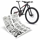 Riesel Design® Frame:Tape 3000 Fahrrad Rahmenschutz - Stylische Fahrrad Schutzfolie/Selbstklebende Fahrradschutzfolien/MTB Rahmenschutzfolie als Kratzschutz (Vanlife)