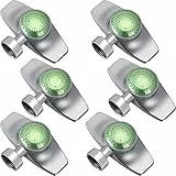 Honoson Sprinkler, Kreismuster, Punkt-Sprinkler, Rasen, Garten, rotierendes Wasser, Metall, quadratischer Sprinkler, verstellbar, 360-Grad-Muster, Sprinklerkopf für Hof, Rasen, Garten, Bewässerung