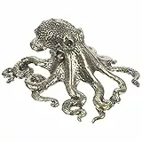 NOLITOY Ornamente Oktopus-Ornament Skulpturen Statuen Für Wohnkultur Home Octopus Ornament Desktop- Seekraken-Figur Oktopus Figur Sammlerstatuen Aus Bronze Tisch Mini Messing