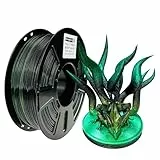 Stronghero3D PLA 3D-Drucker-Filament, 1,75 mm, Galaxy Grün und Schwarz, 1 kg Genauigkeit +/- 0,05 mm für ender3 Cr10 Sovol