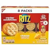 RITZ Käse-Sandwich-Knallbonbons, Lunch-Snacks, 8 Snack-Packs (6 Knallbonbons pro Packung)