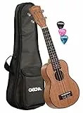 Cascha HH 2026 premium soprano ukulele with bag and plectrums