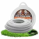 Mähfaden Trimmerfaden, 3,0 mm x 40 M Stahldraht Nylonfaden Mähfaden, Faden Rasentrimmer Schnur, Universal Trimmerschnur, Verstärkter Rasentrimmerfäde für Rasenmäher Motorsense Gartenarbeit