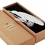 Toirxarn Metall Feder Lesezeichen mit Schmetterling Kristall Anhänger - Personalisiertes Geschenk für Mädchen, Frauen, Mütter, Schwestern, Lehrer und Buchliebhaber - Ideal für Muttertag und Geburtstag