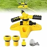Multifunktion Garten Sprinkler, 2026 Neu 360° Drehbarer Gartensprenger Garten Sprinkler, Einstellbar Rotierender Wasser Sprinkler, 360 Grad Bewässerungssystem 2-10M für Rasen (1-Zoll-Wassereinlass)