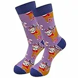 PUTUO Lustige Bunte Socken Herren Weihnachtssocken: Herren Witzige Strümpfe Baumwolle Gemusterte Socken, Weihnachten Festlicher Socken für Männer, Geschenke für Manner, 1 Paare