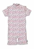 Sterntaler Schwimmanzug Blumen - Schwimmanzug mit UV -Schutz und Reißverschluss - Badeanzüge für Mädchen, UV -Schutz 50+ mit bunten Blümchen- ecru, 104