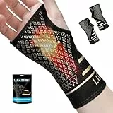 Lusenone Kupfer-Handgelenkbandage für Karpaltunnelsyndrom, linke und rechte Hand, Handgelenkbandage für Damen und Herren, Kompressions-Handgelenkstütze bei Sehnenentzündung, Arthritis, RSI
