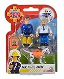 Auswahl: Simba - Feuerwehrmann Sam Figuren Set - Doppelpack mit Tier - Serie 4 - Actionfigur Norman Steele Penny (Sam; Steele; Radar)