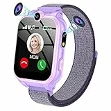 PTHTECHUS® Kinder Smartwatch Telefon – Kinder Uhr mit Zwei Wege Gespräch MP3 Dual Kamera Rechner Rekorder und SOS Hörbuch Spiel Uhr für 4-15 Jahre alt Jungen Mädchen Geburtstags Geschenke