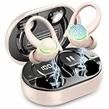Bluetooth Kopfhörer Sport, Kopfhörer Kabellos Bluetooth 5.4 mit ENC Noise Cancelling und 4 HD Mics, 50 Std Kabellose Ohrhörer, In Ear Kopfhörer mit Hi-Fi Stereo, IP7 Wasserdicht, USB-C/LED-Anzeige