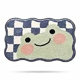 Molesun Niedlicher Badteppich Badematte für Badezimmer Rutschhemmender Weicher Badteppich für Duschen Niedlich Plüsch Mikrofaser Super-saugstark Plüschteppich für 40x60cm