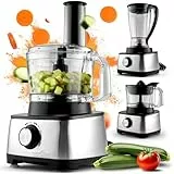 ProfiCook® 3in1 Küchenmaschine | Mixer, Küchenmaschine und Entsafter | 1200W | zum schneiden, raspeln und kneten | Nachfüllöffnung | stufenlose Geschwindigkeit | inkl. 11 Zubehörteilen | PC KM 1063
