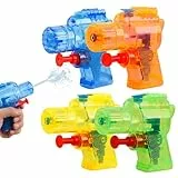 LuLiyLdJ 4X wasserpistole wasserpistole kinder wasserspritzpistole Wasserpistolen Set für Kinder & Erwachsene Wasserspritzpistole Spritzpistole klein mini für Kinde