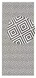 NORTHRUGS In- und Outdoor Teppich Karo 80x200cm - Wetterfest Modern Geometrisches Muster Kariert Allover Design Läufer für Balkon Terrasse Garten Wintergarten Wohnzimmerteppich Wasserfest in Schwarz
