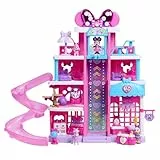 Just Play Disney Jr. Minnie Maus Haustier Hotel, interaktives Spielset mit Licht- und Soundeffekten, 4 Etagen, Kinderspielzeug ab 3 Jahren, 23-teilig, 53cm