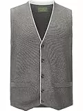 Charles Colby Herren Strickweste Kevan dunkelgrau, L - 52/54