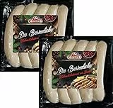Weihnachtsbratwurst Oberlausitz | Schlesische Bratwurst für Weihnachten mit Zitrone verfeinert | Grillwurst Bratwürste für Pfanne und Grill (1000g)