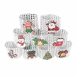 Amosfun Serviettenringe aus Strass, Schneemann, Weihnachtsbaum, Glocke, für Partys, Weihnachten, Dekoration