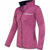Nebulus Damen Fleecejacke Tanna, warme Fleece Jacke, mit langem Full-Zip Reißverschluss, Purple-Navy - L/40
