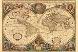 Ravensburger Puzzle 17411 - Historische Weltkarte, Henricus Hondius 1630 - großes 5000 Teile Puzzle für geschichtsinteressierte Puzzle-Fans ab 14 Jahren