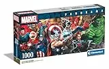 Clementoni Marvel Puzzle 1000 Teile Erwachsene - Panorama Puzzle Erwachsene in 98 x 33 cm - Puzzle Erwachsene anspruchsvoll von Clementoni 39877