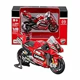 Maisto - Ducati Lenovo Team 2023 Bagnaia #1 - Realistisches Motorradmodell im Maßstab 1:18, offizielle Ducati-Lizenz, empfohlenes Alter 3+ Jahre
