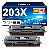 203X CF540X Schwarz Toner Kompatibel für HP 203X 203A CF540X CF540A für Color LaserJet Pro MFP M281fdw M281fdn M280nw M281cdw M254dw M254nw M254dn CF540X (Schwarz, 2er-Pack)