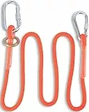 Absturzsicherungs-Lanyard, 1,6m/5,25 Fuß Kleine Stahl Schnalle Luftarbeits Nylon Sicherheitsgurtseil Outdoor-Bauversicherungs-Lanyard Für Energiebau, Stoßdämpfend Sicherheits Werkzeug-Schlüsselband