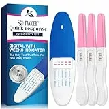 4 Stücke Schwangerschaftstest zur Schnellen Erkennung,Ein Blauer und Drei Rosa Frühschwangerschaftstest,Blauer kann wie viele Wochen schwanger anzeigen,Frühschwangerschaftstest für Frauen