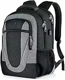 BIKROD Rucksack Herren und Damen, Schulrucksack Jungen Mädchen Teenager, Wasserdicht Rucksack | 15.6 Zoll Laptoptasche mit USB Ladeanschluss | Arbeit Reisen Wandern Backpack mit Anti Diebstahl Tasche