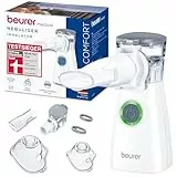Beurer IH 57 Inhalator, Verneblung mit Schwingmembran- und Aerosol-Technologie, tragbares Inhaliergerät mit wiederaufladbarem Akku, zur Anwendung bei Erkältung, Asthma und anderen Atemwegserkrankungen