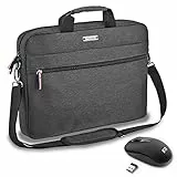 Pedea Laptoptasche 17,3 Zoll (43,9 cm) URBAN-HIP Notebook Umhängetasche Set mit Maus, grau