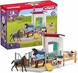 SCHLEICH Horse Club | Pferdebox mit Stute und Fohlen 42611 | 2 Pferde und viel Zubehör | tolles Geschenk für Mädchen und Jungen | Pferde Spielzeug für Kinder ab 5 Jahren | Set aus 34 Teilen