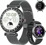 Kuizil 2026 Smartwatch, 1,2 Zoll AMOLED Display Fitness Tracker Bluetooth Make/Answer Anruf, Uhren mit 110+ Sportmodi/Herzfrequenz/SpO2/Schlafmonitor, Smartwatch IP68 Wasserdicht für Android iOS