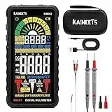 KAIWEETS Multimeter mit 6000 Zählungen, Wiederaufladbares Digitalmultimeter mit True RMS Auto-Range, Intelligentes Strommessgerät misst Spannung, Strom, Widerstand, Durchgang, Frequenz KM602