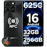 DOOGEE Note 58 Pro Android 16 Smartphone Ohne Vertrag 32GB+256GB Octa Core 6250mAh Akku Handy Ohne Vertrag 6.75' HD+ 90Hz Handy Günstig 16MP+8MP Simlockfreie Handys Dual SIM 4G/ GPS/NFC/Fingerabdruck